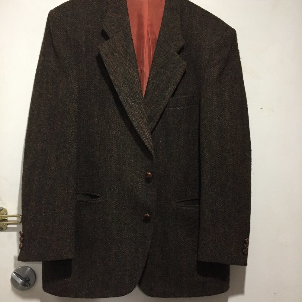 VINTAGE HARRIS TWEED WOOL BLAZERS SIZE L